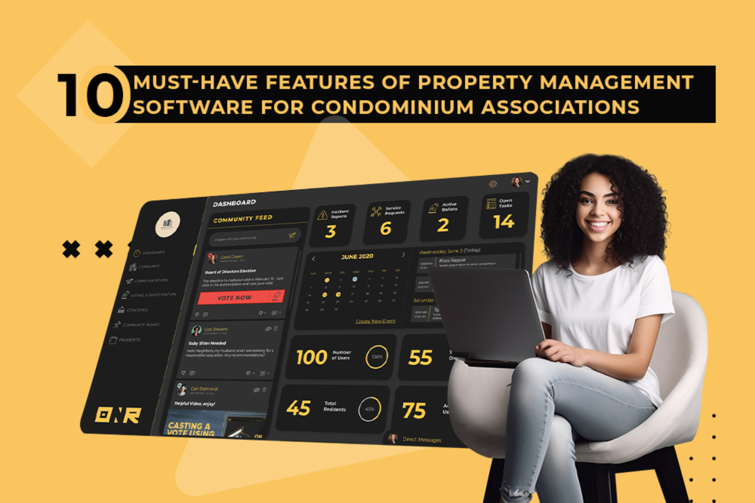 Property manager with condo software