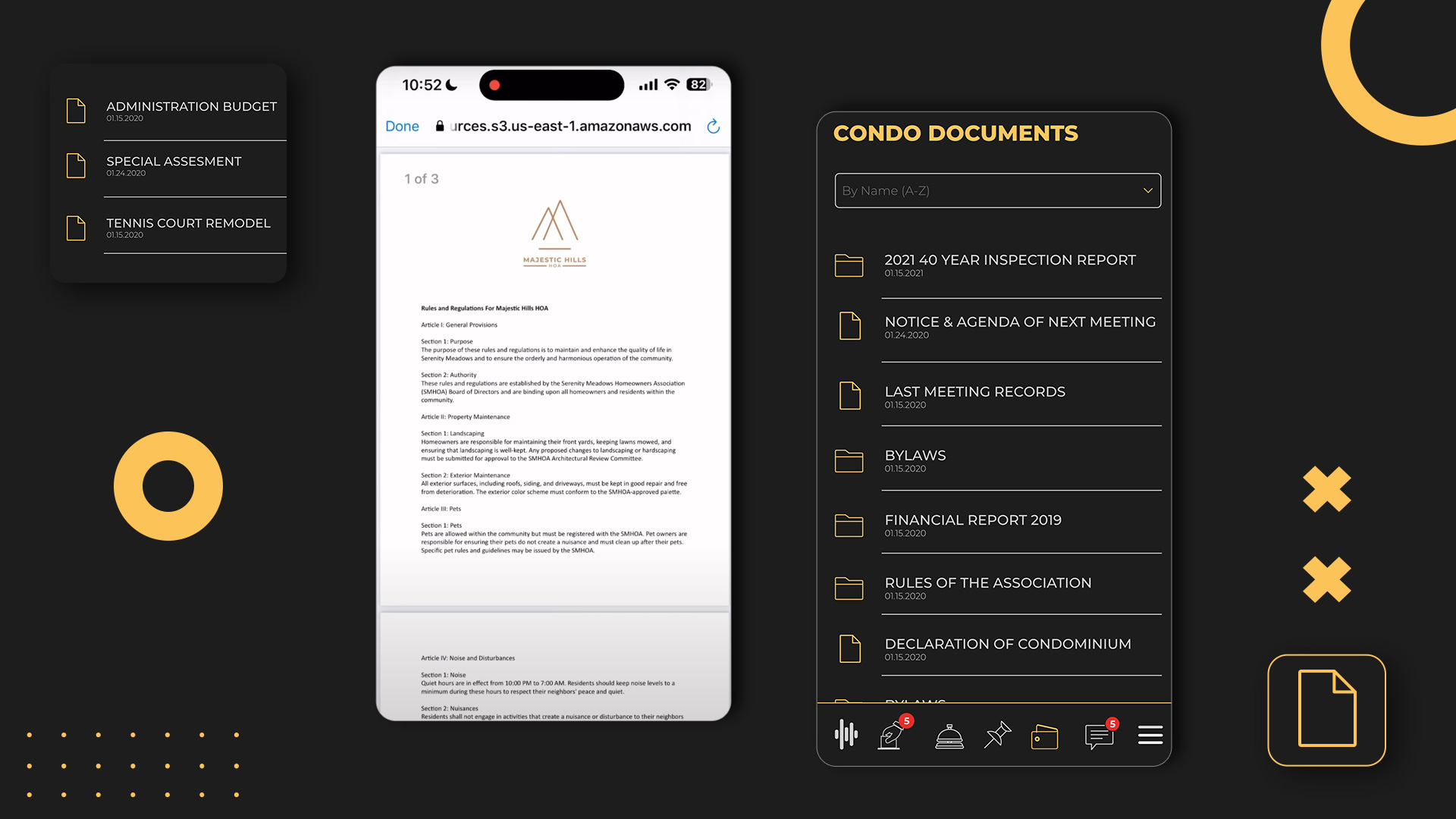 ONR Document Storage feature